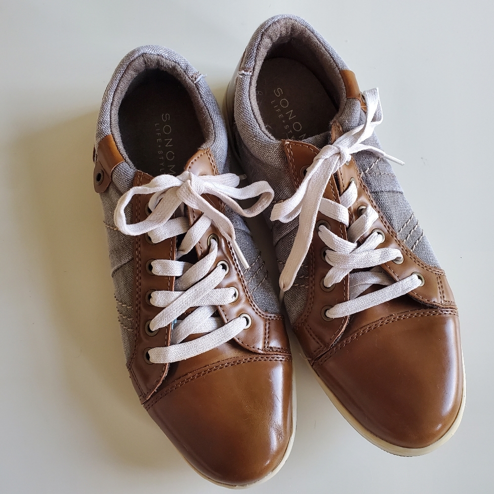 Sonoma Lace-up casual dress canvas sneakers